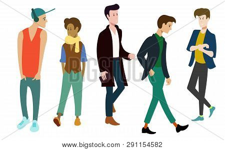 Different People Of Different Ages And Different Races In Full Growth
