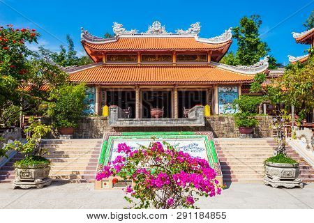 Long Son Pagoda Or Chua Long Son Is A Buddhist Temple In The City Of Nha Trang In South Vietnam