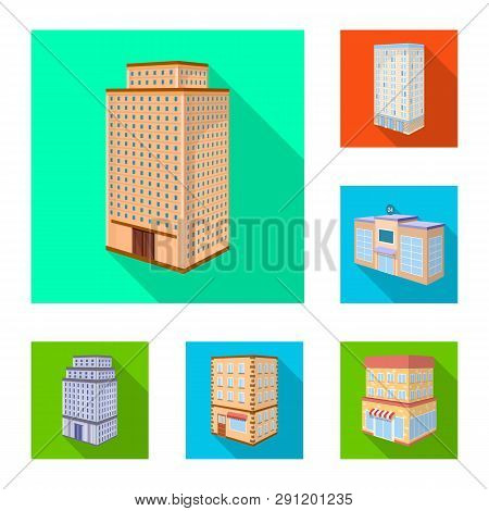 Vector Design Of Construction And Building Icon. Collection Of Construction And Estate Stock Symbol 