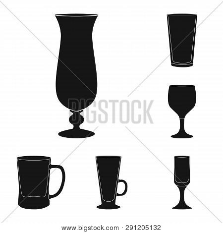 Vector Illustration Of Texture And Volume Logo. Collection Of Texture And Container Stock Symbol For