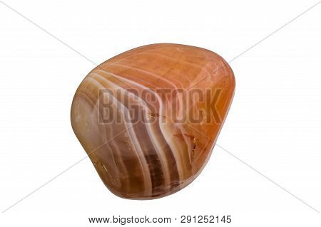 An Isolated Carnelian With Pure White Background