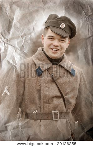 Żołnierz rosyjski 1918. Wojna domowa czujność jest ceną wolności