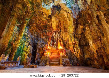 Marble Mountains Cave In Danang City In Vietnam