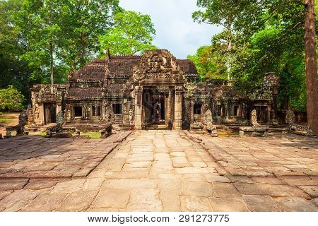 Ta Prohm Or Prasat Taprohm Is The Temple At Angkor In Siem Reap In Cambodia