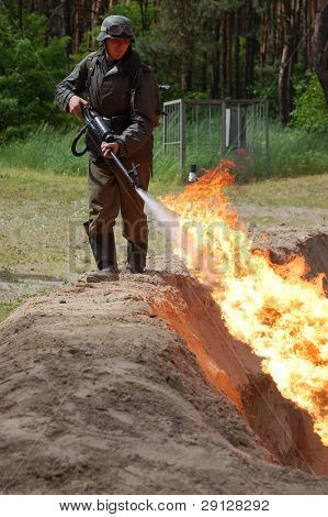 Plamenometu. Nejčastější WW2