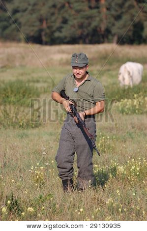 KIEV, UKRAINE. 5-6 Septembre 2008. Club Red Star de l'histoire militaire. Historique militaire reproduisant