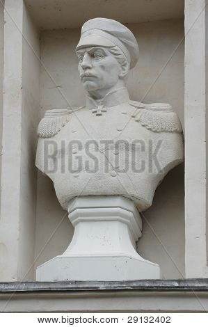 Nakhimow. russischer Admiral der Krim-Krieg-Skulptur. Sebastopol, ukraine
