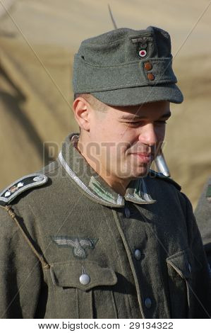 German soldier WW2. Reenacting Buttle for Kiev in  November 1943