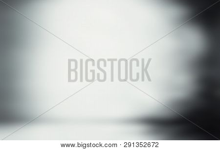 Grey Gradient. White And Black Foil Backdrop. Light Silver, Gray Illustration Blurry Monochrome Text