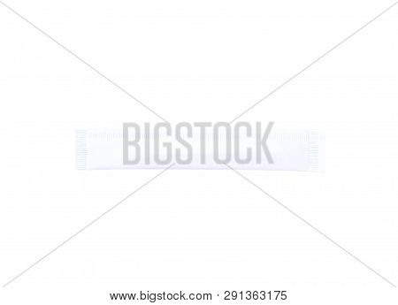 Toothpick In Package Isolate On White Background With Clipping Path, Copy Space For Your Band, Tooth