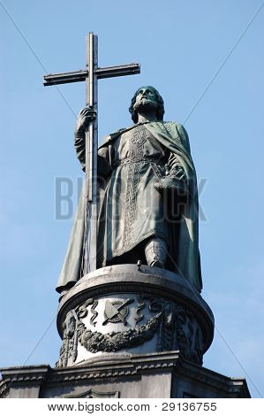 Monument to St. Vladimir. Baptiser of Russia. Kiev.Ukraine Made in 1853.