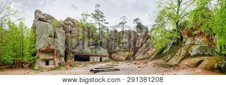 Panoramic View Of The Unique Monument Of History And Nature - Defensive Rock-cave Complex Dovbush Ro