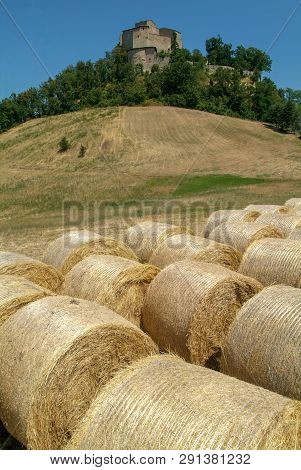 Castle Rossena On Emilia Romagna In Italy