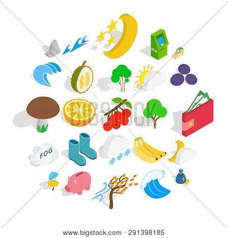 Lifelong Icons Set. Isometric Set Of 25 Lifelong Icons For Web Isolated On White Background