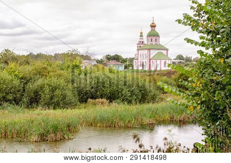 Church Of Elijah The Prophet On Ivanova Mountain Before The Storm In Suzdal