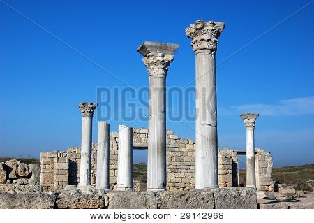 Ruinen der antiken griechischen Kolonie khersones.sevastopol.crimea