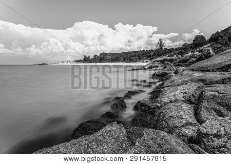 Blackwhite Panorama Photo Of  Batam Bintan Wonderful Indonesia