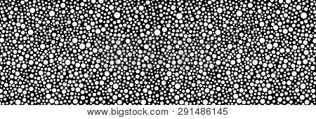 Wide-screen Background With Randomly Scattered Circles For A Bold And Catchy Decision In Style Or A 