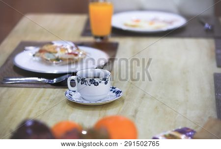 Break Fast And Juice Ready On Table