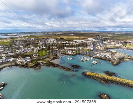 This Is An Aerial View Of Ardglass Harbour And Village In County Down Northern Ireland
