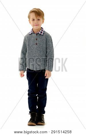 A Little Boy Of School Age Thought About It. The Concept Of The Childs Intellectual Development, Thi