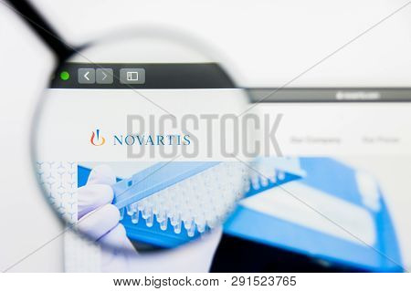Los Angeles, California, Usa - 25 March 2019: Illustrative Editorial Of Novartis Website Homepage. N