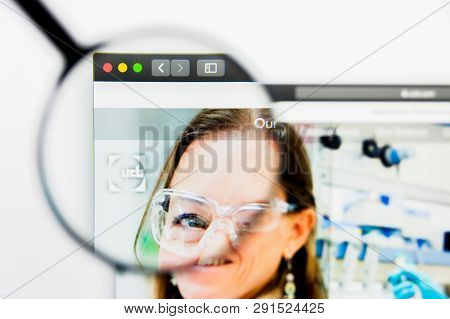Los Angeles, California, Usa - 25 March 2019: Illustrative Editorial Of Ucb Website Homepage. Ucb Lo