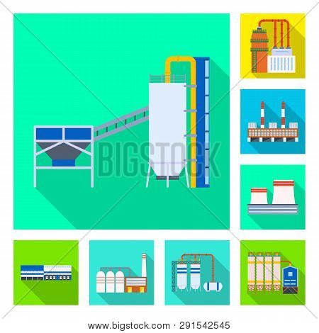 Isolated Object Of Architecture And Technology Sign. Set Of Architecture And Building Stock Vector I