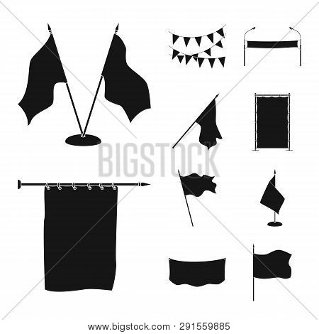 Isolated Object Of Material And Media  Icon. Set Of Material And Textile  Vector Icon For Stock.
