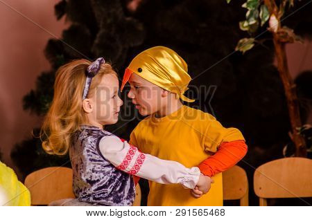 Ukraina, Lutsk, 13 March 2018. Kindergarten Is The Fifth. Childrens Holiday Matinee . Children Presc