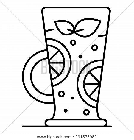 Smoothie Icon. Outline Smoothie Icon For Web Design Isolated On White Background