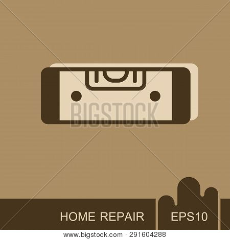 Bubble Level Icon. Construction, Repair And Building Vector Design And Illustration