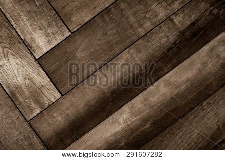 Patterned wooden floor textured background