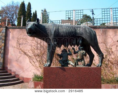 Millesgarden statue Park a Stoccolma, in Svezia. Lupo romano.