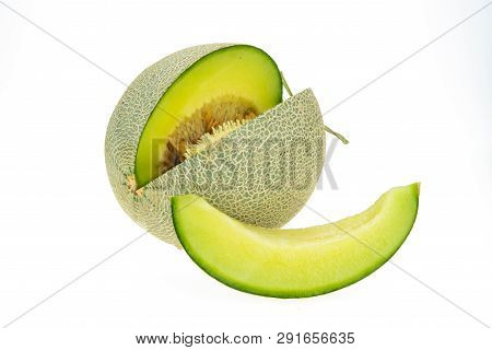 Cantaloupe Melon Isolated ..