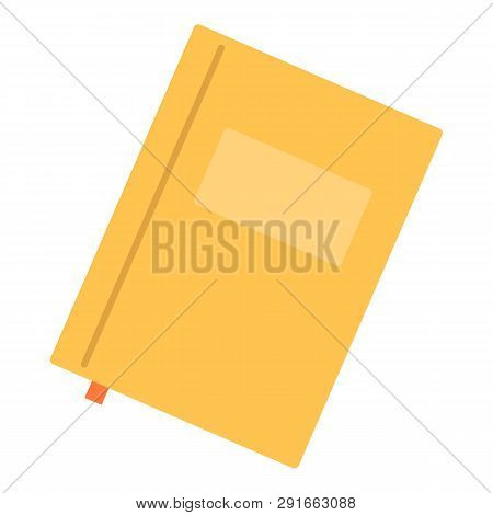 Paper Notebook Icon. Flat Illustration Of Paper Notebook Icon For Web Design