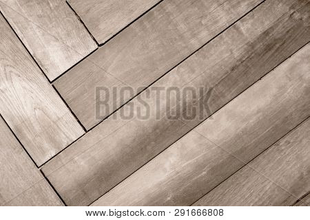 Patterned wooden floor textured background