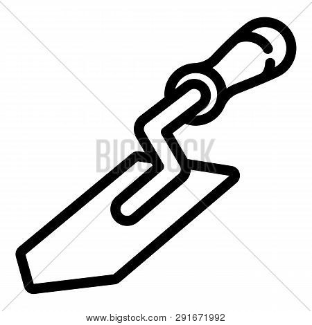 Apiary Trowel Icon. Outline Apiary Trowel Vector Icon For Web Design Isolated On White Background