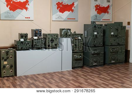 Historical Museum Of Radio Popov In Kronstadt. 17 March 2019 St. Petersburg, Kronstadt Russia. Inter