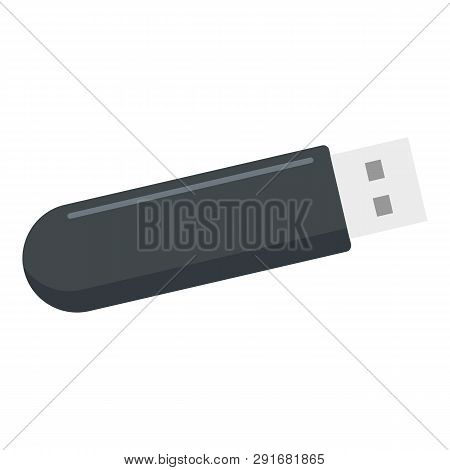 Usb Flash Icon. Flat Illustration Of Usb Flash Vector Icon For Web Design