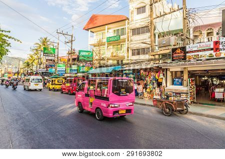 February 2019. Patong Thailand. A Scene In Patong Thailand