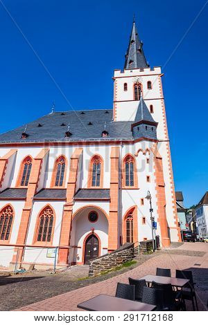Collegiate Church Or Stiftskirche Of St. Goar Is A Protestant Parish Church In St. Goar In Germany