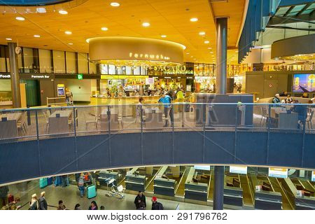 ZURICH, SWITZERLAND - CIRCA OCTOBER, 2018: Fernweh Bar in Zurich International Airport.