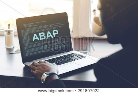 Computer Technology Concept. Advanced Business Application Programming
