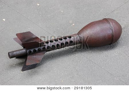 Deutscher Mörser Schale M-41. WW2-Zeit
