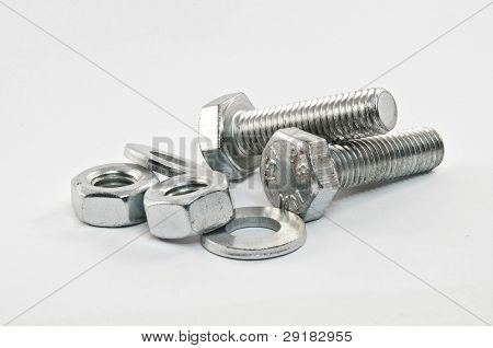 bolts and metal nuts