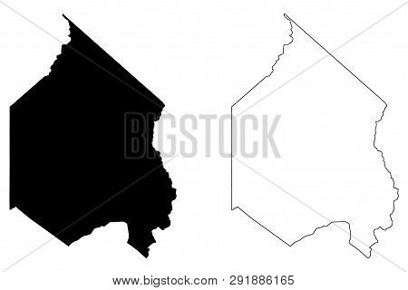 Alpine County, California (counties In California, United States Of America,usa, U.s., Us) Map Vecto