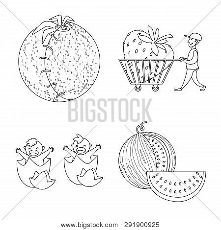 Isolated Object Of Genetic And Science Icon. Collection Of Genetic And Organic Stock Symbol For Web.