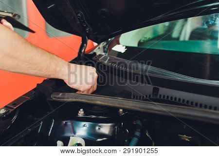 Car Detailing Series : Glass Coating Final Procedure, Installation Under The Hood Mounts Under The A