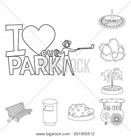 Vector Design Of Landscape And Nature Symbol. Collection Of Landscape And City Stock Vector Illustra